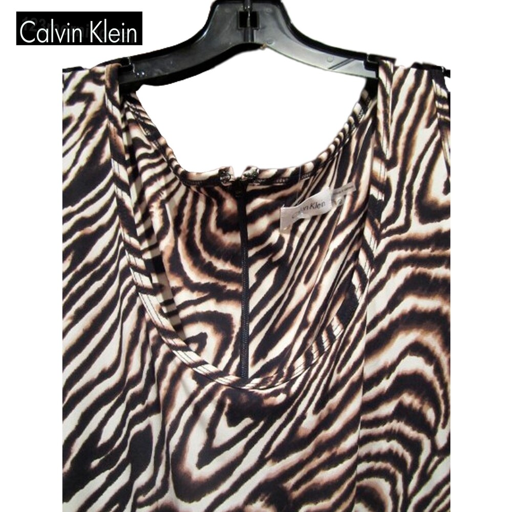 Calvin Klein NEW Black Combo Drawstring Sleeveles Jumpsuit - Picture 6 of 10